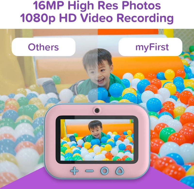 My First New Camera Insta 20 - Instant Print Digital Camera for Kids with 16MP Photos 1080P, 4-12 Years Old Girl Gift Ideas, Thermal Printing No Ink, Support Micro SD Card (Cotton Candy) - Image 2